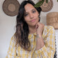 LA BLOUSE À CARREAUX - CITRON