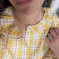 LA BLOUSE À CARREAUX - CITRON